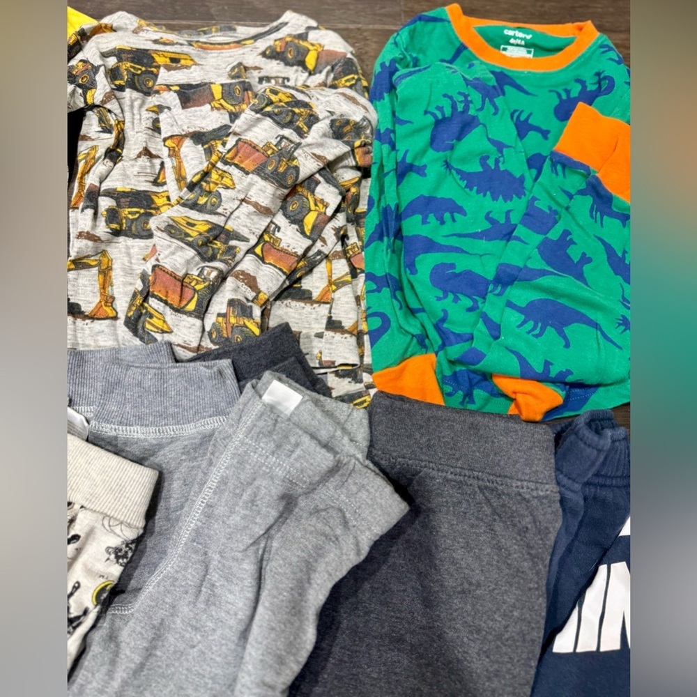 Toddler Boy Pajamas, Long Sleeve Shirts, and Pants Lot, Size 4T - Picture 5 of 8